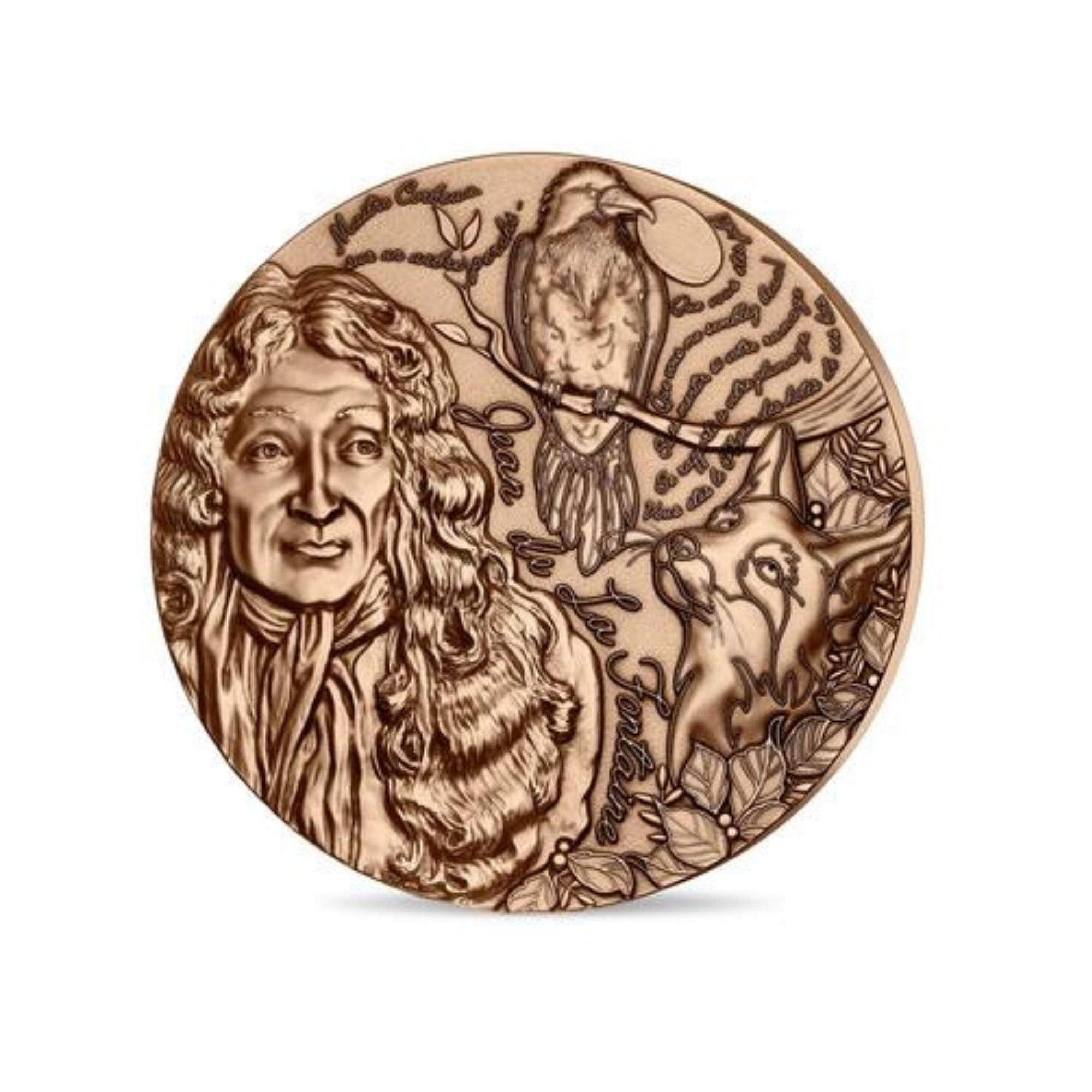 Médaille presse papier <br>Monnaie de Paris<br><small>© Musée Jean de La Fontaine - Ville de Château-Thierry</small>